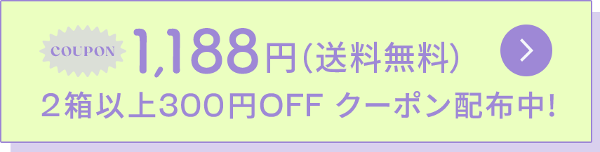 2箱以上300円OFF クーポン配布中!